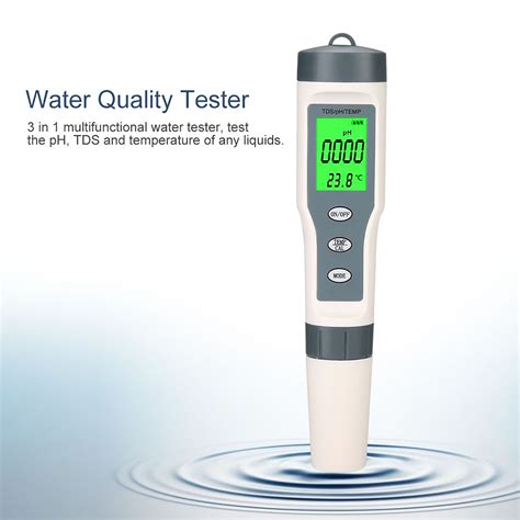 3 In 1 Portable Digital TDS PH TEMP Meter Water Quality Tester Purity