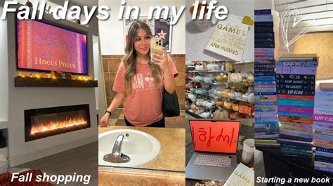 Fall VLOG Simple Days In The Life Cozy Fall Vlog Reading Vlog