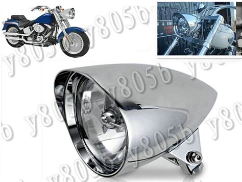 Motorcycle Chrome Bullet Tri Bar 5 75 Headlight For Suzuki Boulevard