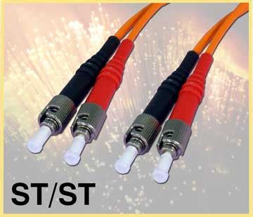 Fiber Optic Cable 62 5 125 Multimode ST ST Connectors 01m