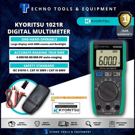 Kyoritsu 1021r Digital Multimeter 100 New And Original Lazada
