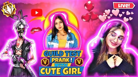 Guild Test Prank With Cute Girl 😉 She Call Me Hacker On Stream🎯👨‍💻 Its Mehakk Gh Esports 🔥