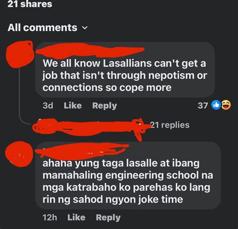 Saw This In A Comment Section R Dlsu