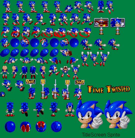 Sonic Time Twisted Old Sprites by TheGoku7729 on DeviantArt