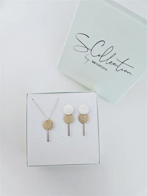 Set Sunset Chique Silver Gold Scollection By Screations