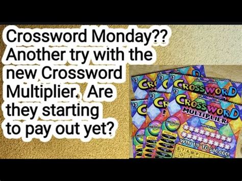 Of The New Crossword Multiplier Colorado Scratch Off Tickets Youtube