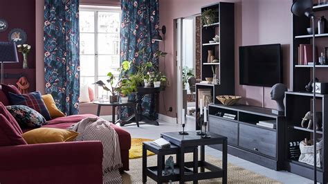 Сучасна червона вітальня - IKEA