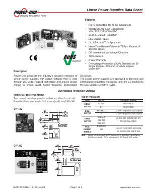 Cp Ag Datasheet Pdf Power One Inc