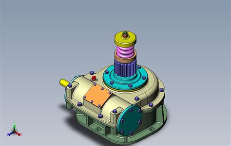 安全离合器蜗轮组合3d模型图纸solidworks设计三维数模 Solidworks 2012 模型图纸下载 懒石网