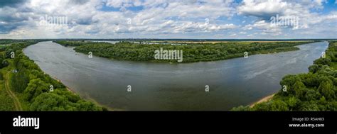 Oka river panorama Stock Photo - Alamy