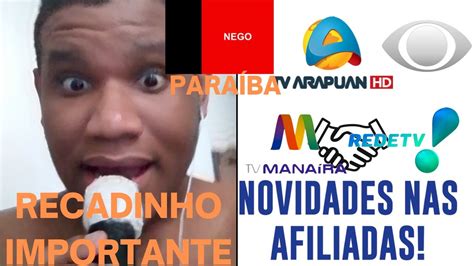 Novidades Nas Afiliadas Na Para Ba Tv Arapuan Na Band E Tv