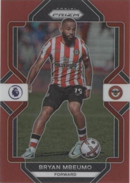 2022 23 Panini Prizm Premier League Red Prizm 38 Bryan Mbeumo 149