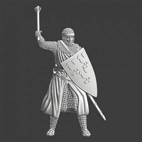 3D Printable Medieval crusader knight with mace by Northern Crusades ...