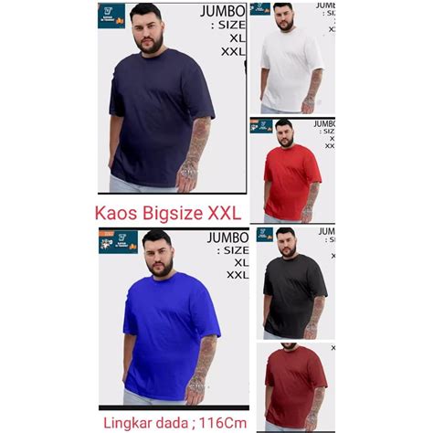 Jual Kaos Polos Jumbo Xxl Kaos Oblong Jumbo Kaos Polos Xxl Merah