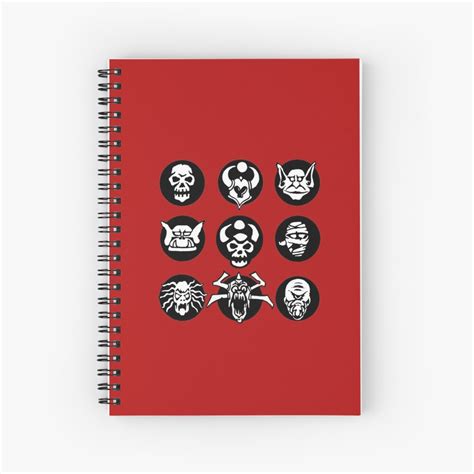 Heroquest Creatures Spiral Notebook For Sale By Atomicbrain Redbubble