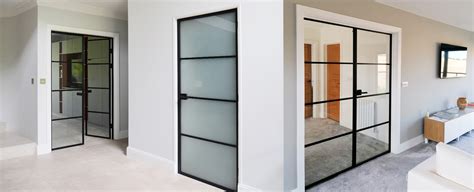 Metal Framed Doors Black Glass Door Door Dividers