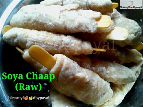 Raw Soya Chaap | Homemade Raw Soya Chaap | How to make Soya Chaap Sticks at home - Bless My Food ...