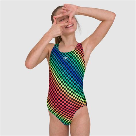 Speedo Badeanzug Mädchen Allover Leaderback Kaufland De