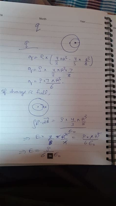 A Solid Insulating Sphere Of Radius A Carries A Net Positive Charge 3 Q