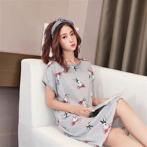 Fashion Lingerie Baju Tidur Baju Rumah Ready Stock Sexy Nightwear Women Clothing Kartoon Wanita