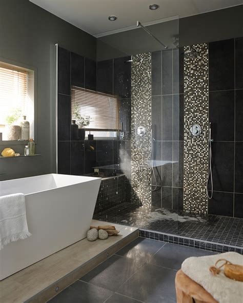 Une Salle De Bains Sobre Et Chic Avec Double Douche Italienne Leroy