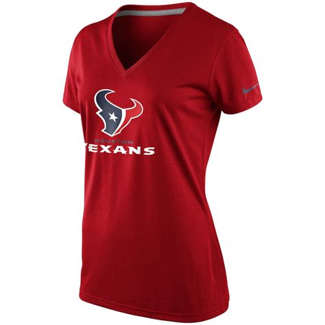 Nike Houston Texans Women S Everyday Legend V Neck Performance T Shirt Red