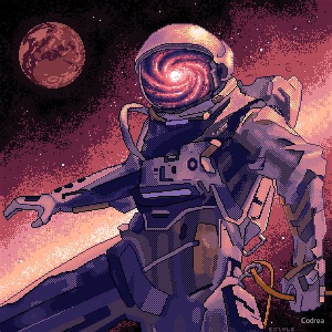 "Astronaut Pixel Art" by Codrea | Redbubble