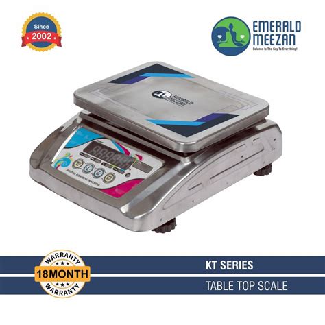 Emerald Stainless Steel Table Top Weighing Scale Model Name Number Kt