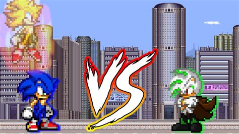 Sonic Vs Aeon Sprites Animation Youtube