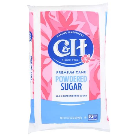 C And H Sugar Powdered Pure Cane 2 Lb Pack Of 5 Shelhealth