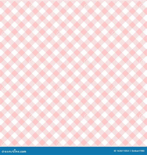 Pink Gingham Seamless Pattern Stock Illustration Illustration Of