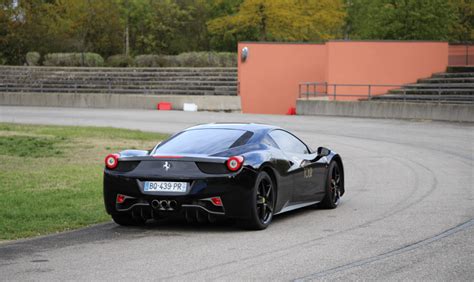 Black Ferrari 458 Italia: suspension * All PYRENEES · France, Spain ...