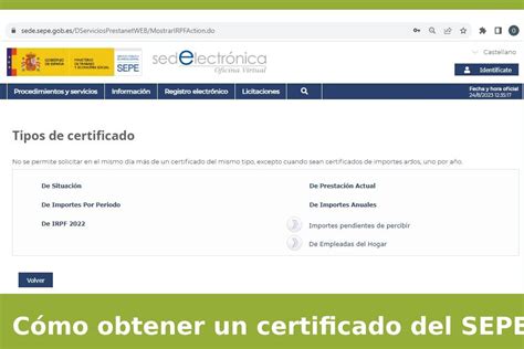 Guía completa Cómo solicitar un certificado de prestaciones en el SEPE