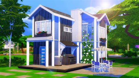 8 Sim Tiny House Sims 4 Speed Build Youtube