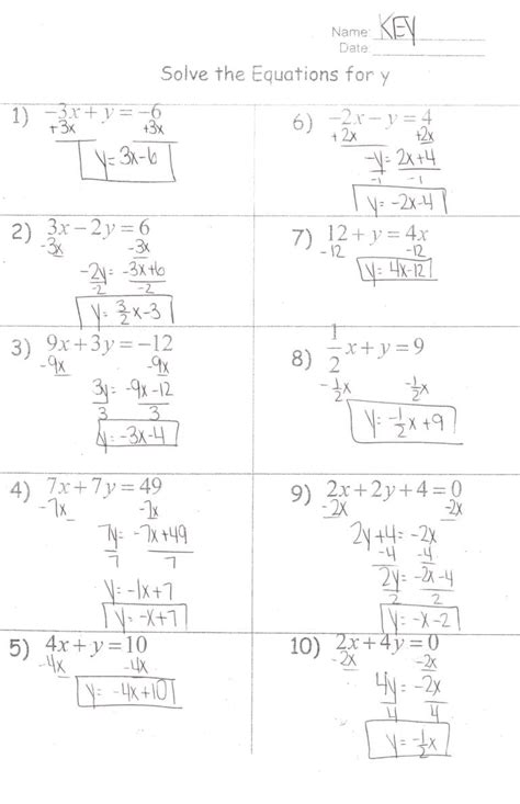 Graphing Quadratic Equations Worksheet And Answers