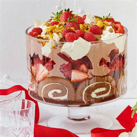 Chocolate Sponge Roll & Strawberry Trifle | SuperValue