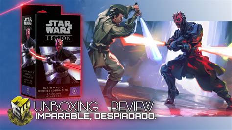 STAR WARS LEGION DARTH MAUL OPERATIVO EXPANSIÓN CINEMATIC UNBOXING