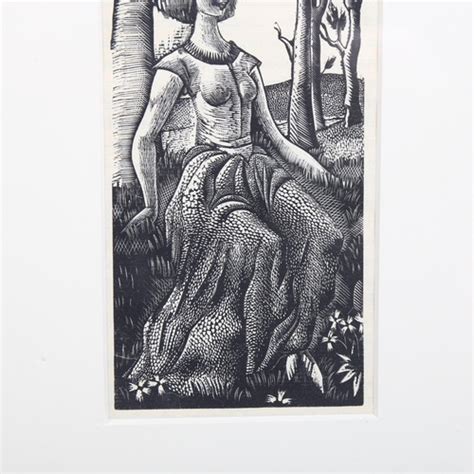 Eric Ravilious Wood Engraving On Paper Proserpina Cm