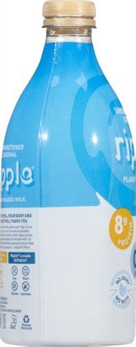 Ripple Original Unsweetened Plant Based Milk Fl Oz Qfc