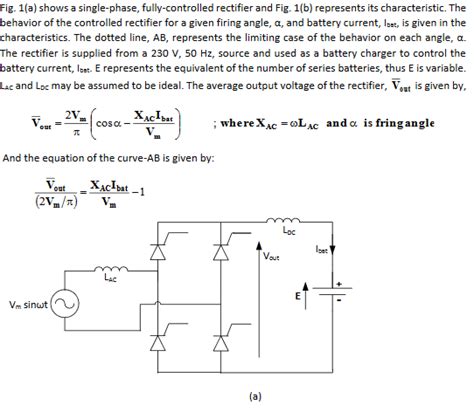 Fig 1a Shows A Single Phase Fully Controlled