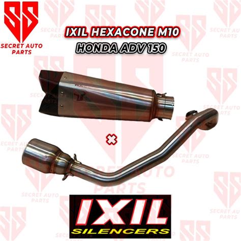 Jual Knalpot Ixil IXrace Hexacone M10 Carbon Honda ADV 150 Fullsystem