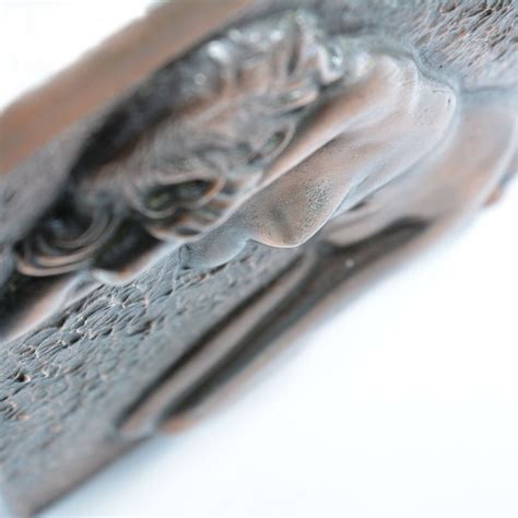 Vintage Brass Wall Sculpture Of Naked Woman Circa 1940