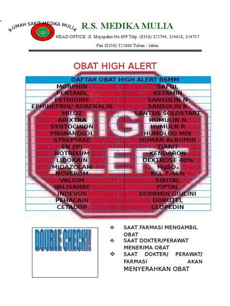 Daftar Obat High Alert Pdf