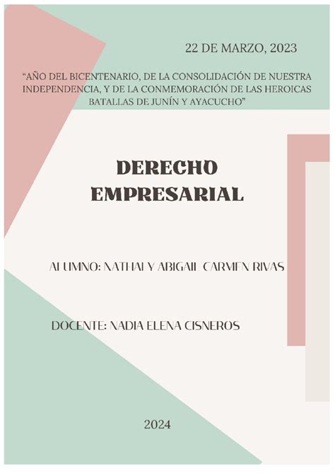 Derecho Empresarial Apuntes ¿cuáles Son Las Características Que Posee Nuestro Régimen