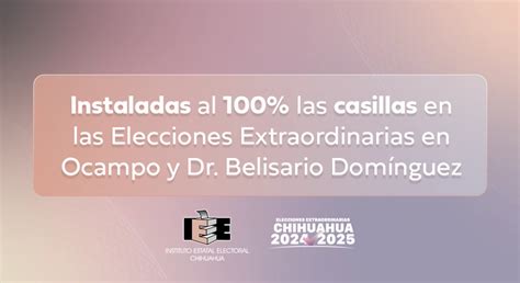 Instaladas Al 100 Las Casillas En Las Elecciones Extraordinarias