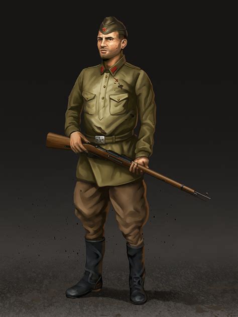 Artstation Soviet Soldier Ww2