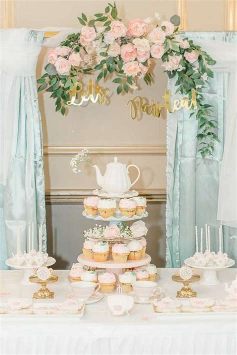 Tea Party Bridal Wedding Shower Party Ideas Photo Of Tea Party