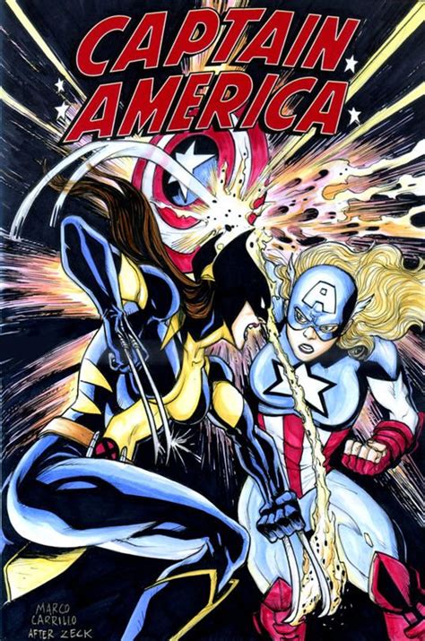 X 23 Vs American Dream Recreation By Mdavidct On DeviantArt Marvel