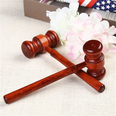 1pc Mini Hammer Lawyer Decoration Hammers Judge Hammer Wooden Hammer