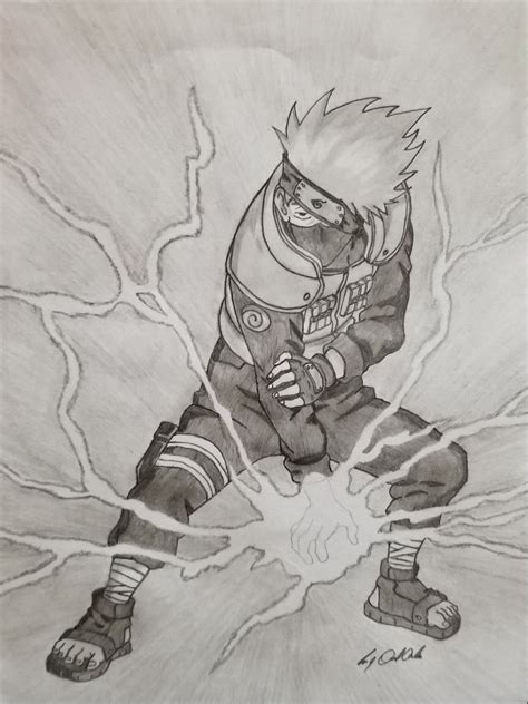 Kakashi Chidori Drawing